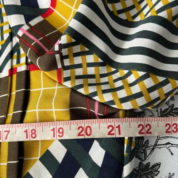 Gracia Leg of Mutton Sleeve Printed Blouse- sz L - Picture 10 of 11